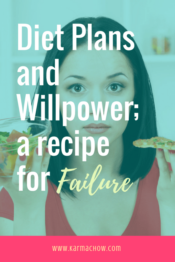 Diet Plans and Willpower; a recipe for Disappointment - Karma Chow